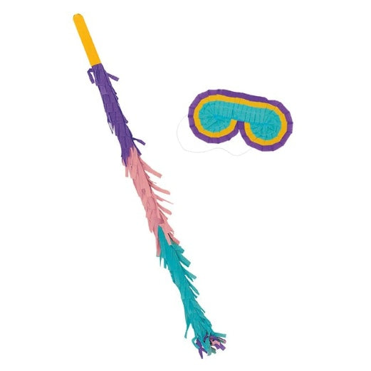 Pinata Augenbinde und Schlagstock