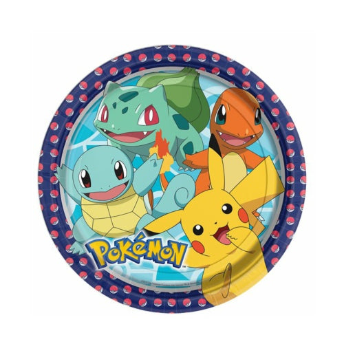 Pokémon Pappteller 23 cm 8 Stk.