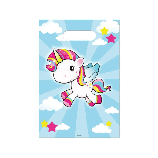 Einhorn Pony Partytüten 8 Stk.