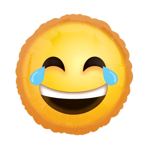 Emoji Lachtränen Folienballon Helium gefüllt