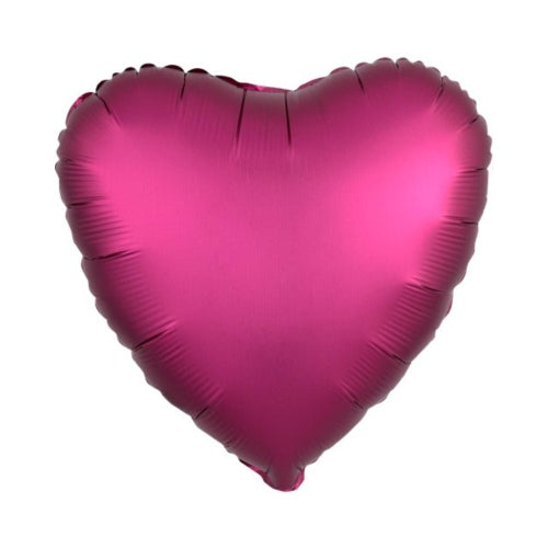 Herz pink Folienballon Helium gefüllt