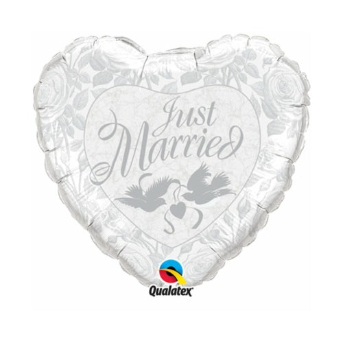 Just Married Folienballon Helium gefüllt