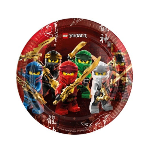 Lego Ninjago Pappteller 23 cm 8 Stk.