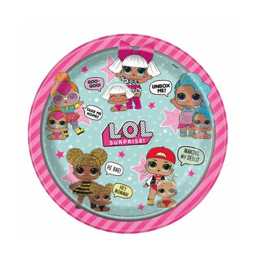 LOL Surprise Pappteller 23 cm 8 Stk.