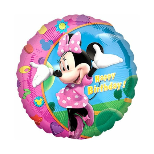 Minnie Maus B-Day Folienballon Helium gefüllt