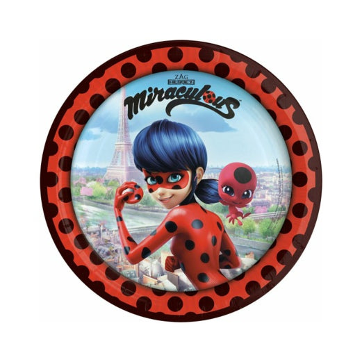 Miraculous Ladybug Pappteller 23 cm 8 Stk.