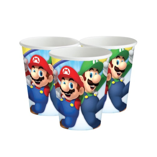 Super Mario Pappbecher 8 Stk.